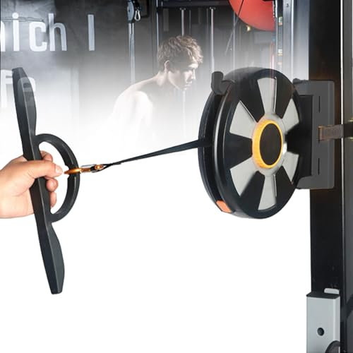 zxmeimm Multi-Exercise Gym Workout Station, All in One Cable Pull Station, Flywheel Trainer with Specific Inertia, for Gym, Home, Office