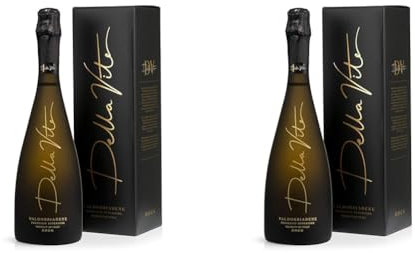 Della Vite Superiore D.O.C.G Premium Italian Prosecco - Rich & Extra Dry Prosecco Wine (Single Bottle, 11.5% 750ml) - Includes Gift Box (Pack of 2)