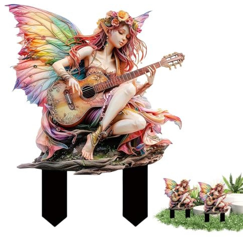 Figurines de jardin féérique, fées pour jardin féérique - Décorations de pot de de fées de jardin de fées,Piquets de jardin, décorations de pots de fleurs, petites Figurines de nains de jardin pour or