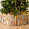 GLAI Collare per Albero di Natale a LED, 60 cm (23.6 pollici), Marrone, Casa di Pan di Zenzero, Luci Integrate, PVC Durevole, Facile da Montare
