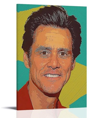 MNIJKDF Jim Carrey Multiple Fan Art Wall Art Picture Print Modern Family Room Decor 20 x 30 Inches (50 x 75 cm)
