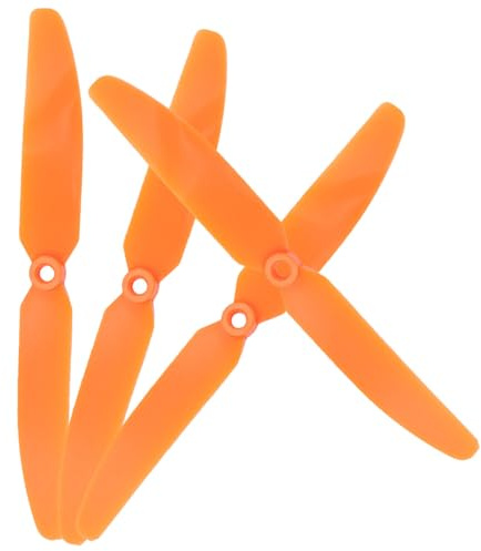 JOINPAYA Ep5030 5X3 Luftschraube Für Rc Flugzeug 4 Stück Propellerstützen Mit Direktantrieb Aus Hartplastik Orange Für Parkflyer Und Bürstenlose Motoren