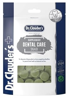 Supplement Snack Dental Care | Leckerli für Hunde & Katzen | 150 g | Dr.Clauder's | Ergänzungsfuttermittel | Zur täglichen Ergänzung | Mit Kräutern, Seealgen & Spirulina