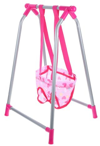 Hohopeti Mini Altalena Decorativa in Miniatura per Casa delle Bambole Swing Modellino Compatibile con Arredi per Bambole Accessorio Portatile per Decorazione e Foto Regalo per Bambine