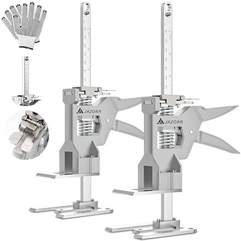 Hand Lifting Jack Tool 2 Pack, 440lb Load-Bearing Labor Saving Arm Jack,12In Multi-Function Height Adjustment Lifting Device Furniture Jacks for Liftings Door Furniture Cabinets