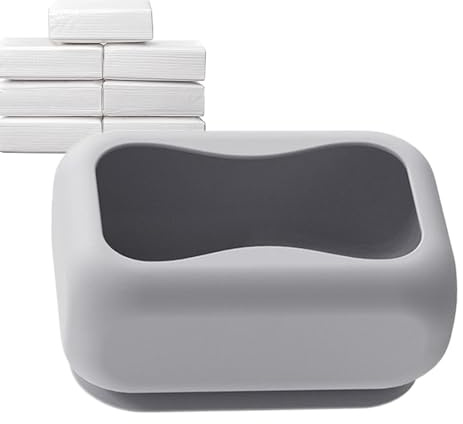 ETUCYNG Cover for Tissue Box, Modern Tissue Holder with Suction Cup, Wall Mounted Silicone Dispenser for Tissues for Bathroom, Living Room, Hotel, Table, Dorm, Car, Bedroom
