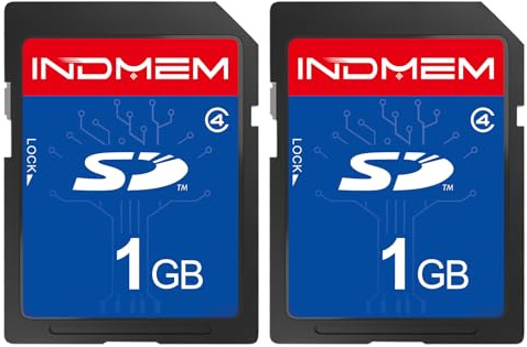 SD Card 1GB Class 4 MLC Secure Digital Flash Memory Card 2 Packs | Camera Card