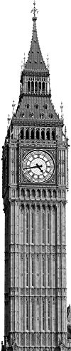 Komar Vlies Fototapete Big Ben, 50 x 250 cm, 1 Bahnen