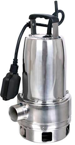 SPIDO - Pompe d’Évacuation pour Eaux Chargées MAXINOX 700 - Inox - 700 W - Débit 18 m³/h - Refoulement 8 m - Flotteur à Bille - Usage Intensif