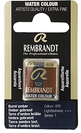 Rembrandt Peinture aquarelle Talens : demi-panoramique brûlée