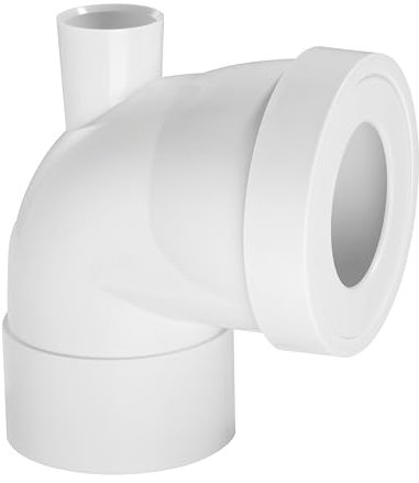 Wirquin Piquage F 71020202 Pipe Rigide Courte coudée Femelle Diamètre 100 mm F, Blanc