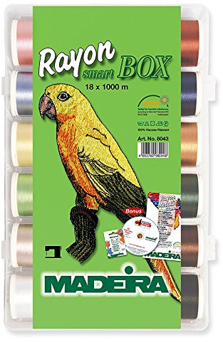 Madeira 4003760981448 - SM Art Box, 18 Stickspulen, Rayon Art. 8043