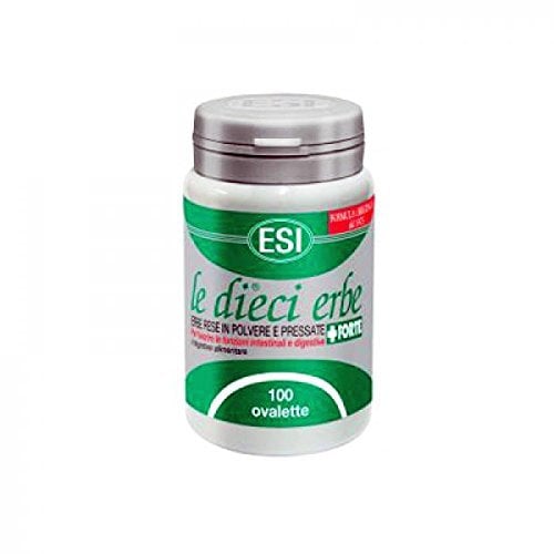 ESI Le Dieci Erbi +Forte Integratore Alimentare per Supporto Intestinale, 100 Ovalette