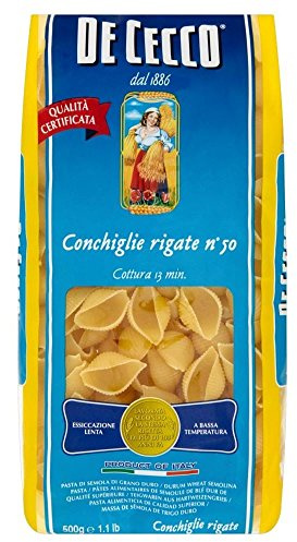 De Cecco Conchiglie Rigate (500g) - Pack of 2