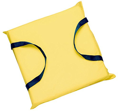 Seachoice Emergency Marine Foam Flotation Cushion, Square, 15 in. X 15 in, Safety Yellow