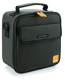 IBILI 753455 Away Lunch Pfirsich, Polyester + Silikon + Kunststoff, Schwarz, 22 x 22 x 12 cm