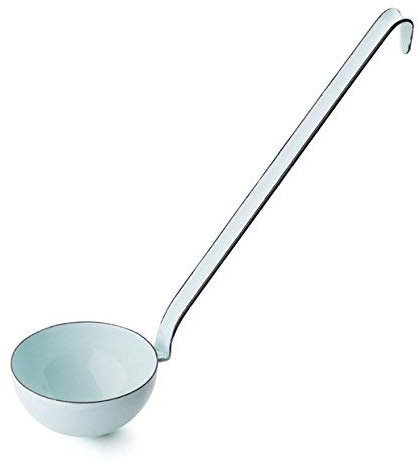 Riess Emaille Schöpflöffel Kochkelle Pastell Serie Küchentool zum Hängen (türkis, 8 cm)