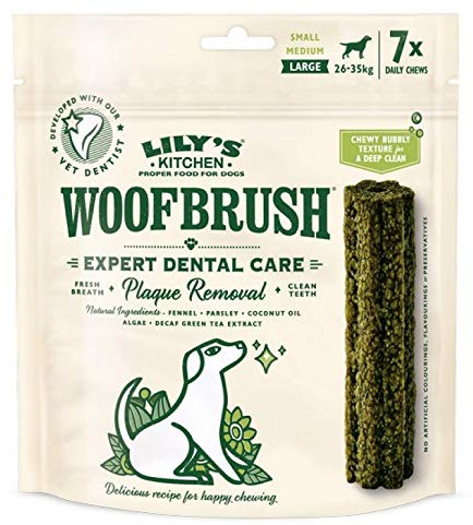 Lily's Kitchen - DOG TREATS - WOOFBRUSH - DENTAL CHEW - Large - 7pk x1