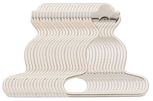 BIKICOCO Overall Suspender Dungaree Buckles, 1-1/2'' Wide Bottom, for Rompers Sewing DIY, Silver - Pack of 20