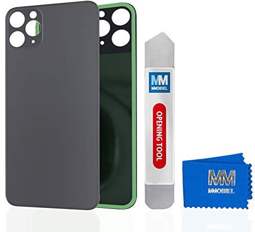 MMOBIEL Back Cover Battery Door Compatible with iPhone 11 Pro Max - 6.5 inch Black Incl Openingtool and Adhesive