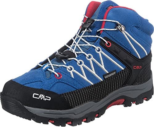 CMP Unisex Kinder Kids Rigel Mid Trekking Shoes Wp Trekking und Wanderschuhe, Cobalto Stone Fire, 32 EU