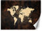 Feeby Papier Peint Intisse Carte Du Monde Continents 250x175 cm marron XXL Photo Mural Muraux Tapisserie Bois Carte Des Contours