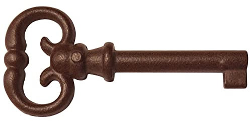 cyclingcolors clé de serrure meuble ancien décoration rustique vintage clef zamak (rouille)