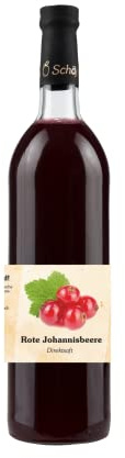 Rote Johannisbeere Direktsaft, 100% Direktsaft (12 x 0,73l)
