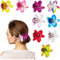 HIFOT 9 Pezzi Hawaii Forcine Fiore Per Capelli, Phalaenopsis Mollette Donna Colorate Fermagli Bambina, Accessori Cerimonia Per Sposa Ragazze Festa Spiaggia Nozze