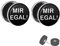 Treuheld® Fake Plug Mir Egal - witziger Ohrstecker - Unisex - Anzahl: 1 Paar (2 Stück)