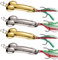 Blueshyhall Lot de 4 Leurres de Pêche en Métal Or et argent, Leurres de Pêche Kit, Cuillère Peche en Mer et Eau Douce, Leurres de Traîne, Cuillère Spinner, Hameçons pour Pêche, Appât Artificiel (20 g)