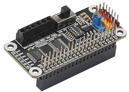 SEENGREAT Motor Servo Driver Module PCA9685 TB6612 Dual Chips for Raspberry Pi Zero/Zero W/Zero WH/2B 3B/3B+/4B 16PWM Output Separate Power Switch I2C Address Setting DIP Switch