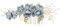 eMagTech Peigne à cheveux pour mariée - Pinces à cheveux avec strass et perles - Accessoires pour cheveux pour mariage, demoiselle d'honneur - Bleu