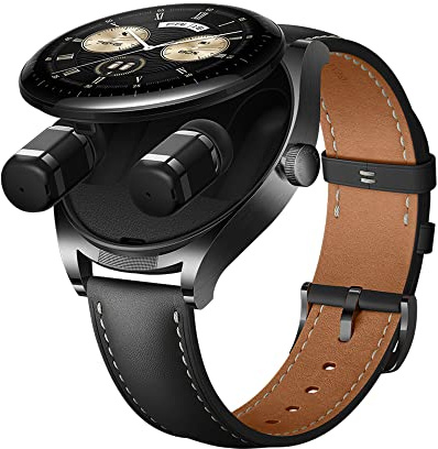 HUAWEI Watch Buds (GPS) - Smartwatch, Display AMOLED in Vetro Curvo 3D da 1.43, Bluetooth, Nero (Garanzia in Messico)