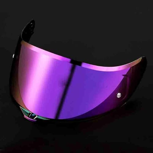 Full Face Helmet Visor for K5 K3SV K1 Motorcycle Helmet Visors Casco Moto K1 Visor Capacete K3SV visera K5 Lens Windshield (Farbe : Lila)