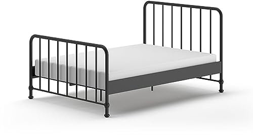 Vipack Bronxx Bett, Schwarz, matt, 140 x 200 cm