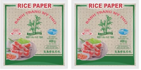 BAMBOO TREE - Feuilles de riz 22Cm. Carré - (1 X 400 GR) (Lot de 2)
