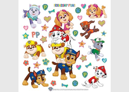 Paw Patrol Kinderzimmer Wandstickers, Wandtattoo junge deko von AG Design 30 x 30 cm | ADKS 3842