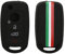 kwmobile Custodia Coprichiave Compatibile con Fiat con 4 tasti pieghevole Cover - Copritelecomando Chiave Auto - Copri Chiavi Macchina Bandiera italiana