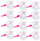 Carlso Schnapsglas Team Braut zum Umhängen pink Pinnchen am Band oder Kette mit Henkel für JGA Junggesellinnenabschied 11x Team, 1x Bride to be (klar)