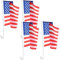 OFFSCH 4 Stück Amerikanische Flagge Auf Dem Auto Fahrzeugfahnen Usa-autoflagge Flaggen Der Autoparade Autofensterfahne Fensterclip Auf Flagge Dekorative Autofahne Lkw-flaggen Polyester