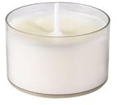 Duni - Velas de té (500 unidades, 6 horas de diámetro, 39 mm de diámetro, 6 horas, aceite vegetal, vasos de plástico reciclado), color blanco