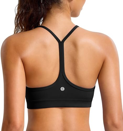 BAYDI Clouduxi Y-Rücken Sport-BH Damen mit Leichtem Halt | Ohne Bügel, Herausnehmbare Pads, Dünne Träger, Weich Gepolstert, Yoga, Pilates, Workout und Alltag