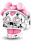 D 69 Charm Catrina rose, Argent Sterling 925, Compatible avec Bracelet Pandora