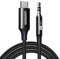 UGREEN USB C auf Klinke Aux Kabel, aux auf usb c klinke Kabel mit DAC Chip 384khz/32bit für iPhone 16/16pro/16plus/16pro max, S25/S25 Plus/S25 Ultra usw. (1M)