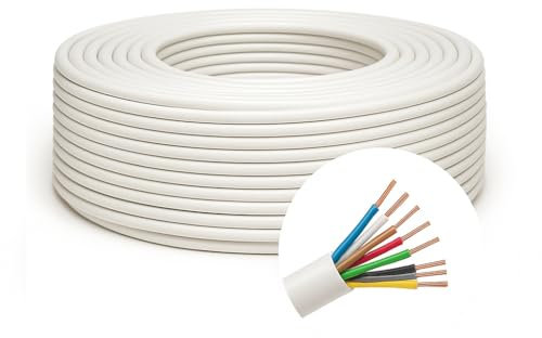 Center Cable Cable Portero con Funda | PVC | Blanco Intercomunicación y Telefonía (8 HILOS)