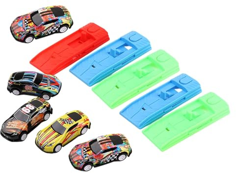 Sharplace 5X Rutschauto-Spielzeug, Auswurfauto-Spielzeug, leicht, tragbar, Partygeschenk, Geburtstagsgeschenk, DIY, multifunktionales Zubehör