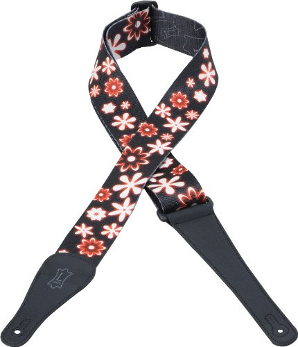 Levy's MPD2-003 Sublimation Series 2 inch Polyester Guitar Straps - Flowers