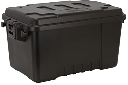 Plano Sportsman's Trunk | Premium-Aufbewahrung für Jagd und Outdoor-Ausrüstung | 56 Quart Fassungsvermögen, Schwarz, Small