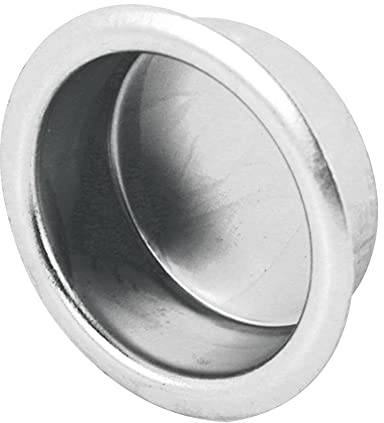 Prime-Line N 7200 Finger Closet Pull, 3/4 In. x 5/16 In., Satin Nickel (4 Pack)